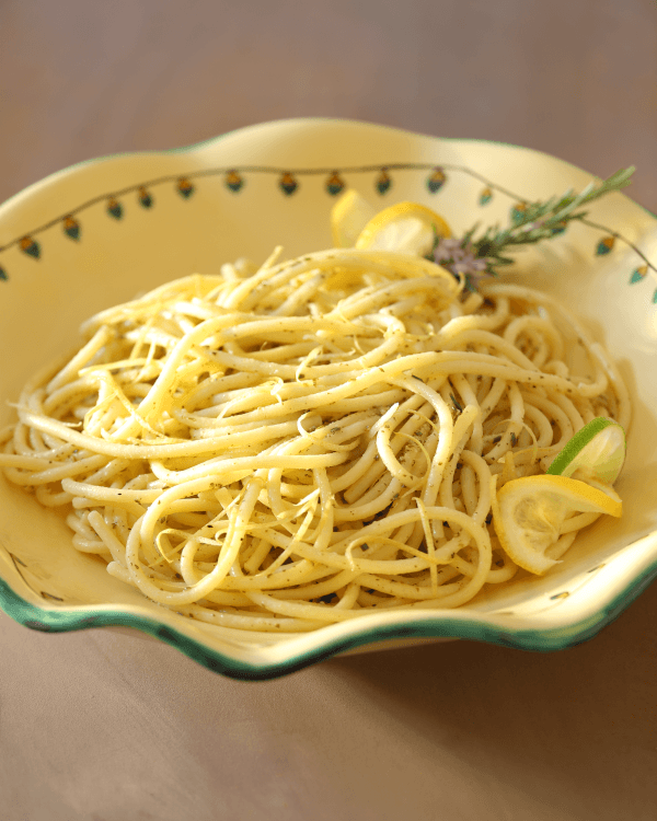 Bucatini with Lemon, Lime, and Rosemary Dust Recipe - Bramasole Olive Oil