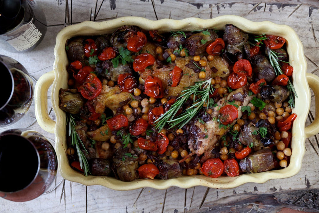 Recipe - Chicken with Artichokes, Sun-Dried Tomatoes and Chickpeas - Bramasole Olive Oil